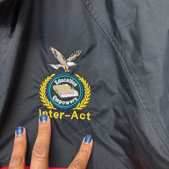 WearGuard Inter-Act Jacket Education Zip Up Heavy Windbreaker Eagle Logo Pin - Picture 12 of 15